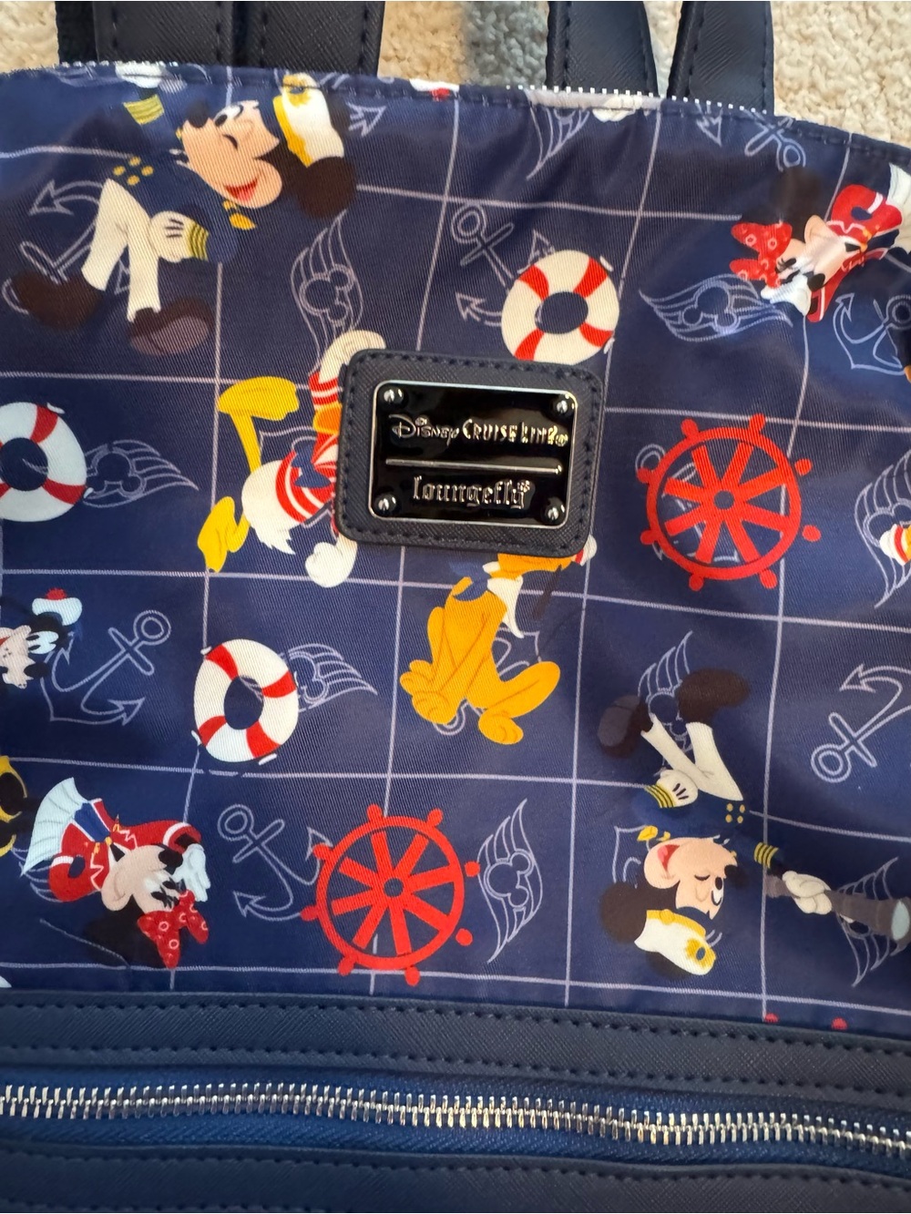 Disney Navy Blue Sailor Mickey & Friends Backpack - Picture 2 of 9